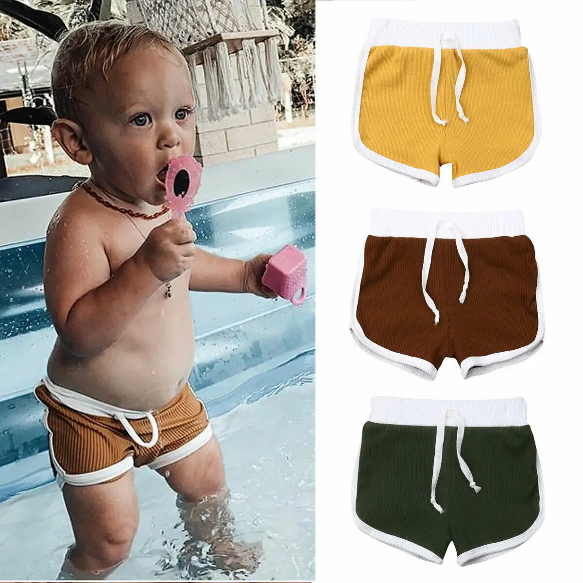newborn boy swim trunks