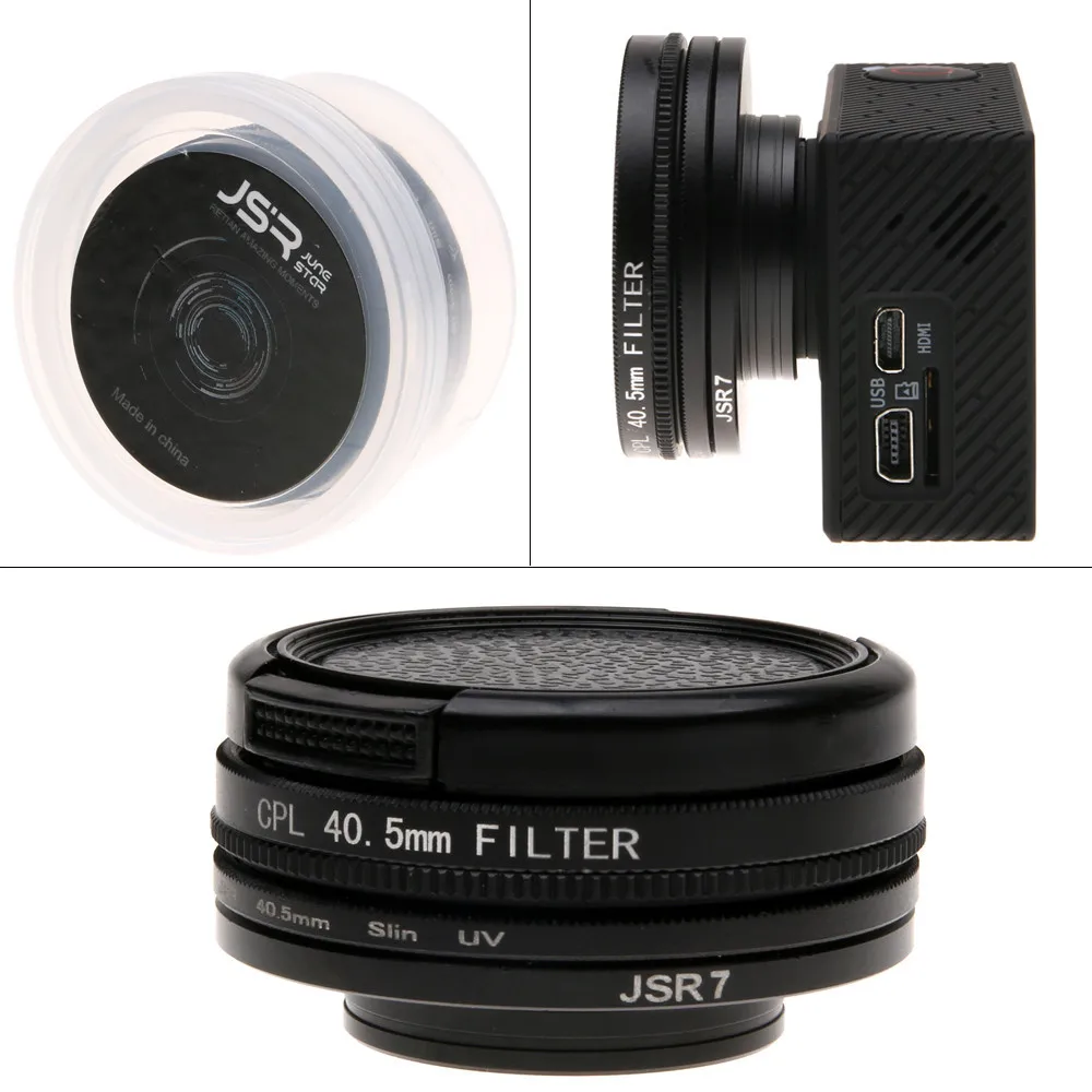 

Filters for Sjcam Sj7 Legend 40.5mm CPL UV Filters Adapter Ring Slin UV Lens Cap for SJ7 Legend Sports Action Camera Accessories