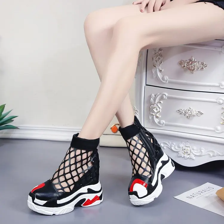Summer Ladies Shoes Paltform High Heels Sandalia Feminina Shoes Female Sandalias Mujer 2019 Chunky Femme Women Footwear Size 35