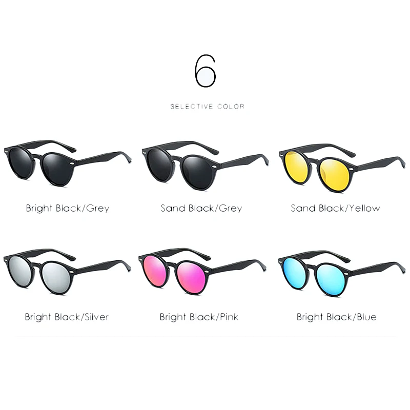 KEITHION Brand Design Sunglasses women Mens Polarized Vintage Round  Fashion Driving Outdoor Eyewear