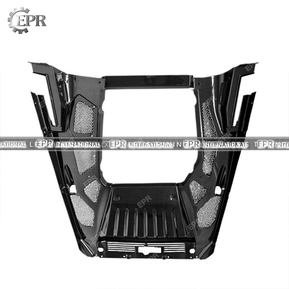 

Dry Carbon Fiber Engine Cover Set For Huracan LP610 OEM Style Engine Bay Panel/Vent (Replacement) Body Kit Engine Racing LP610