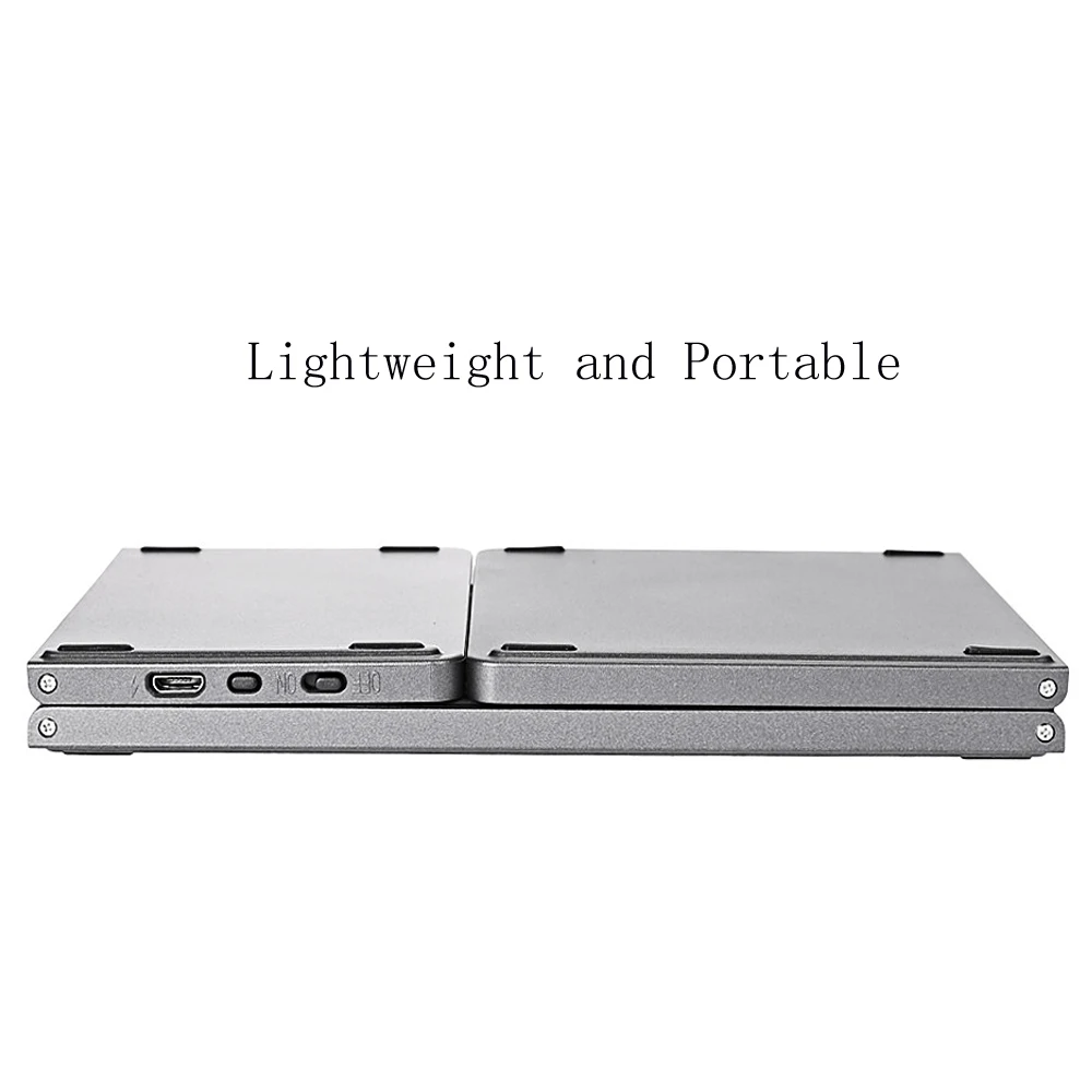 Vontar-teclado sem Fio Russo Dobrável Portátil bt Recarregável bt Touchpad Teclado para Ios Android Windows Tablet Ipad - Imagem 2