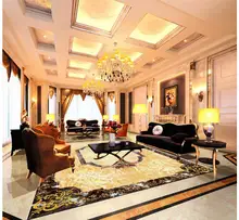 3d floor painting wallpaper Jade Rose 3D lotus flooring 3d wallpaper pvc floor wallpaper Home Decoration