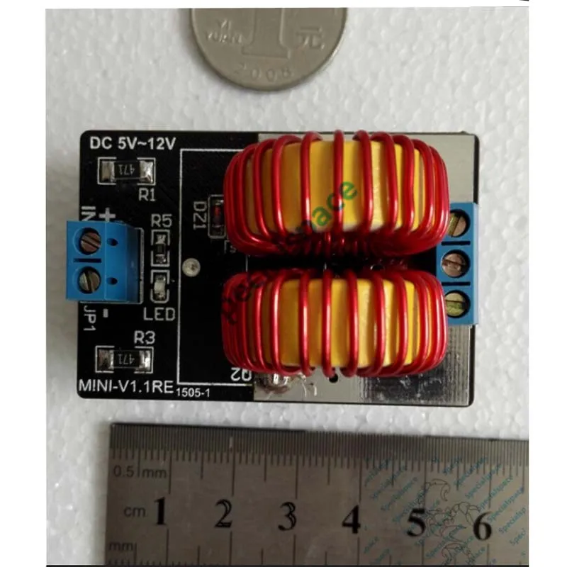Mini DC 5 12V 150W ZVS индукционная нагревательная плата высоковольтный генератор