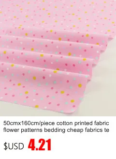 New Arrivals Pink Cotton Fabric White Dandelion Desgins Bedding Clothing Doll Home Textile Quiting Patchwork Tissue Tecido