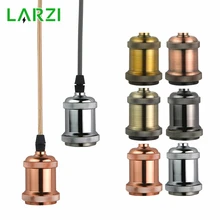 LARZI Retro Vintage Edison E27 Aluminum Base Lamp Bulb Holder Pendant Lighting Socket Ceiling Lamp Adaptor Cable 110V/220V LARZI Retro Vintage Edison E27 Aluminum Base Lamp Bulb Holder Pendant Lighting Socket Ceiling Lamp Adaptor Cable 110V/220V