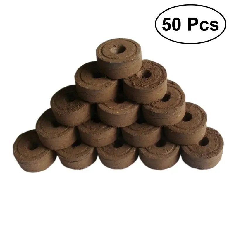 

WINOMO 50pcs 30cm Peat Pellets Seedling Planting Peat Pieces Compressed Peat Soil Professional Gardening Supplies