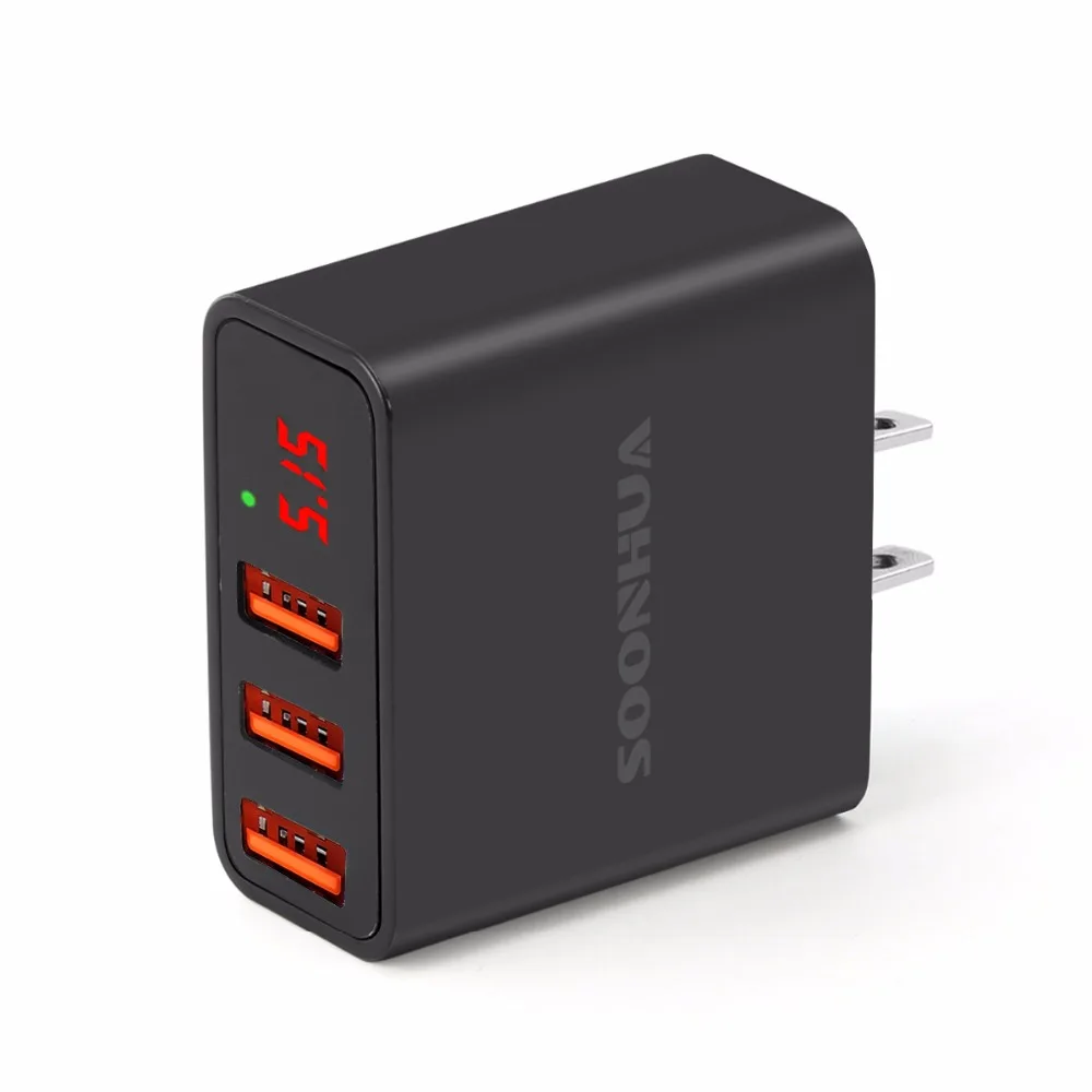 Зарядное устройство SOONHUA для быстрой зарядки 3 USB порта 5 В/3 4 А|Зарядные