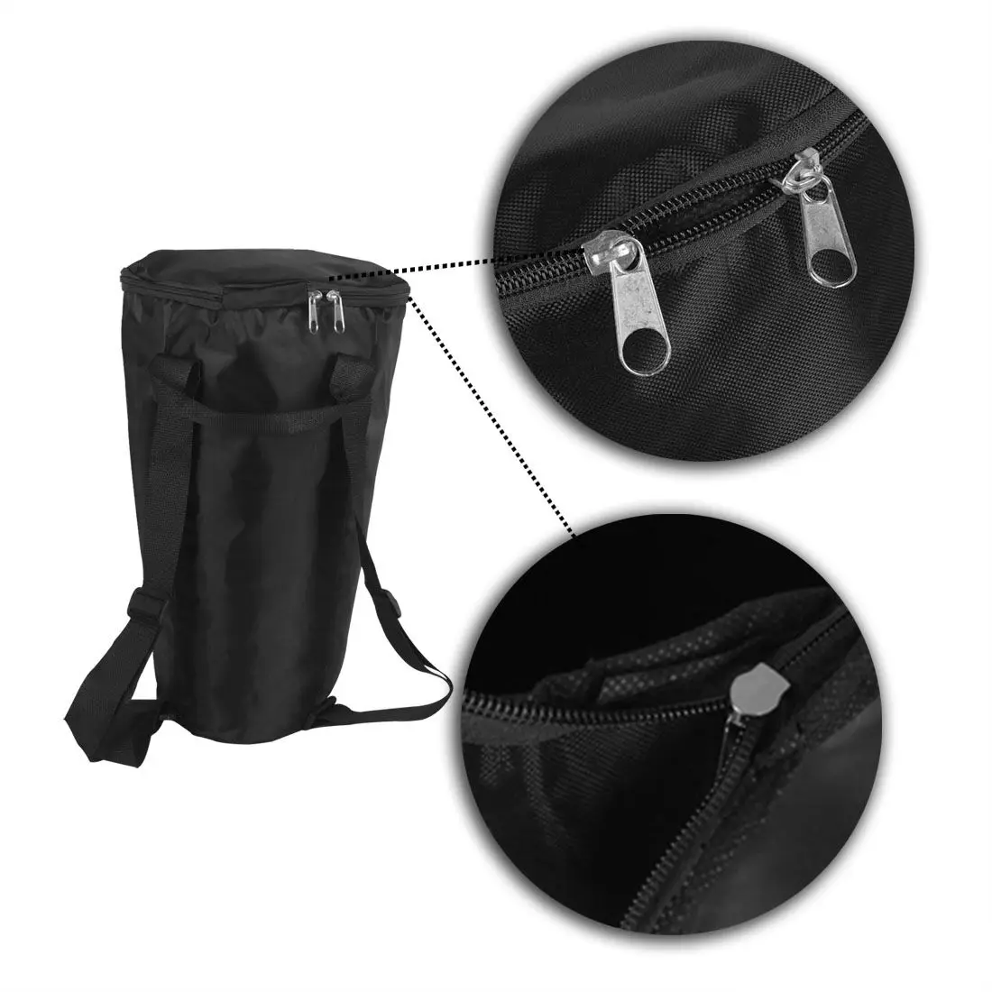 FGGS Djembe барабанный чехол для переноски, мягкая сумка с молнией, усиленные плечевые ремни для 8 дюймов, Африканский барабан, ударные