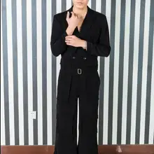 Новая мужская одежда стилист волос модный цельный gar мужской t комбинезон широкие брюки для сцены плюс размер костюмы 27-44