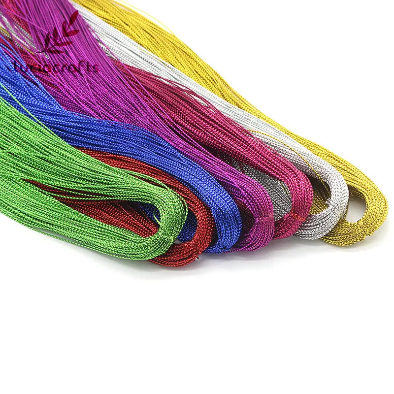 Lucia crafts 100y/lot 1mm Metallic Thread String Craft Cord Card Braid