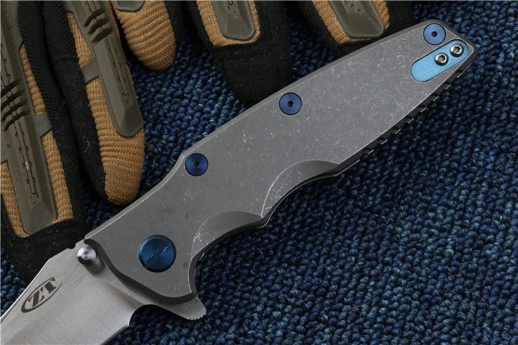 ZT 0392 складные ножи S35VN лезвие Титан Ручка шарового подшипника боевой и
