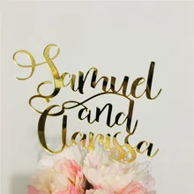 Свадебные украшения для торта, декор для свадьбы и помолвки, деревянные акриловые украшения для торта из розового золота