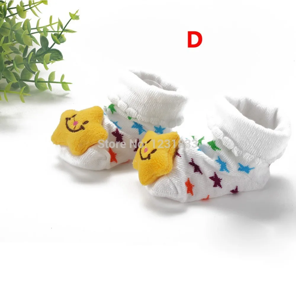 Дети ребенок унисекс Мультяшные хлопковые носки обувь пинетки Новорожденный сапоги с животными 0-10 м