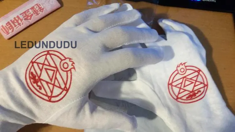 Edward Elric Gloves Left Wearing