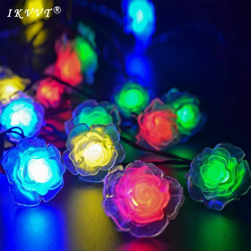 

Rose Light String 50m 400LEDS/ 100m 600LEDS Waterproof Outdoor 220V Christmas Party Wedding Festival New Year Decoration