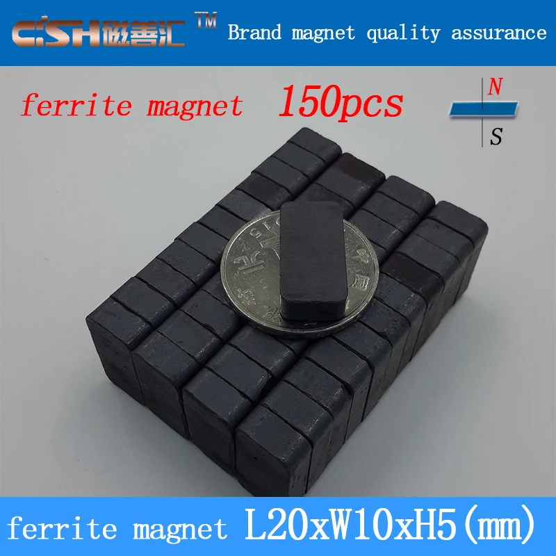 150 pcs Ceramic Block 20x10x5 mm bar grade C8 Permanent