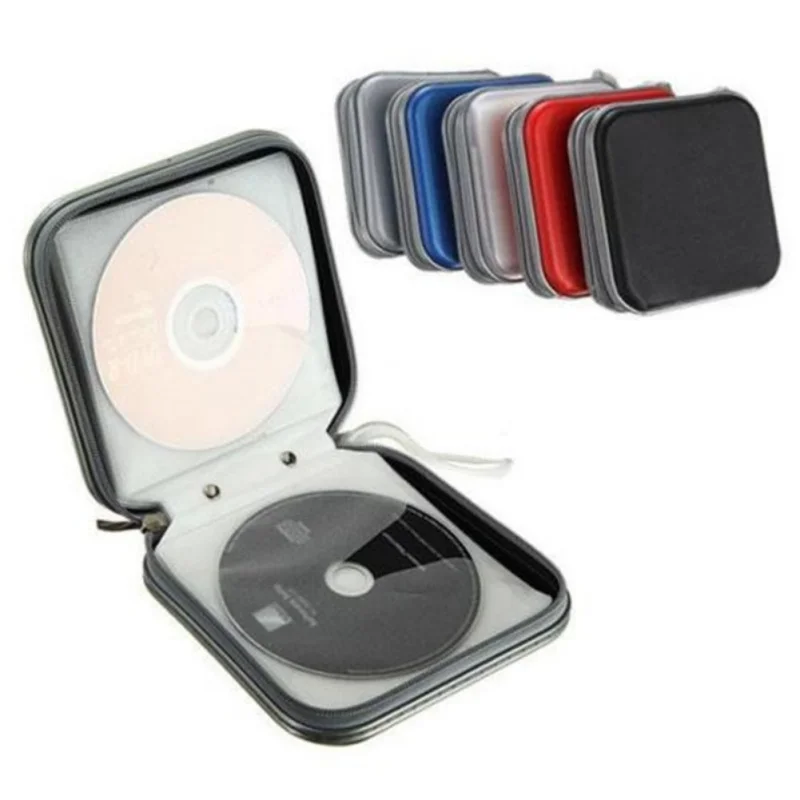 Портативный пластиковый держатель для кошелька Cd Dyd 40 дисков доступный дома на