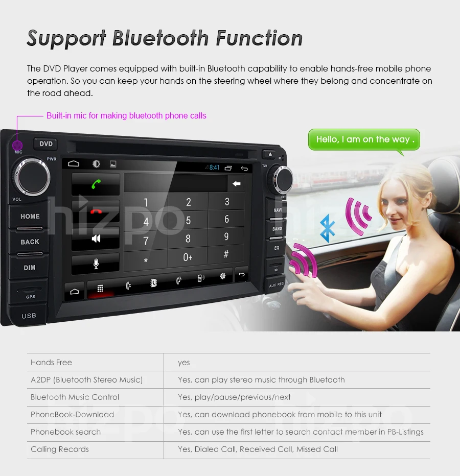 Flash Deal Hizpo Android 6.2 Inch For Toyota Corolla Prado 4RUNNER Hilux FJ Cruiser Tundra Echo GPS RAV4 Car Navi Bluetooth dvd free camera 8