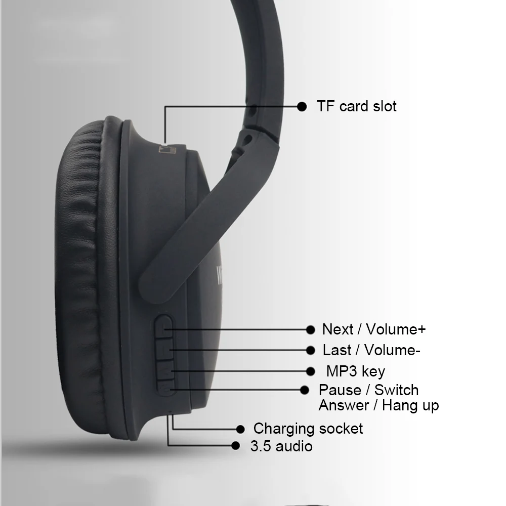 K10 Беспроводной складные наушники Bluetooth стерео звук на головке низкого