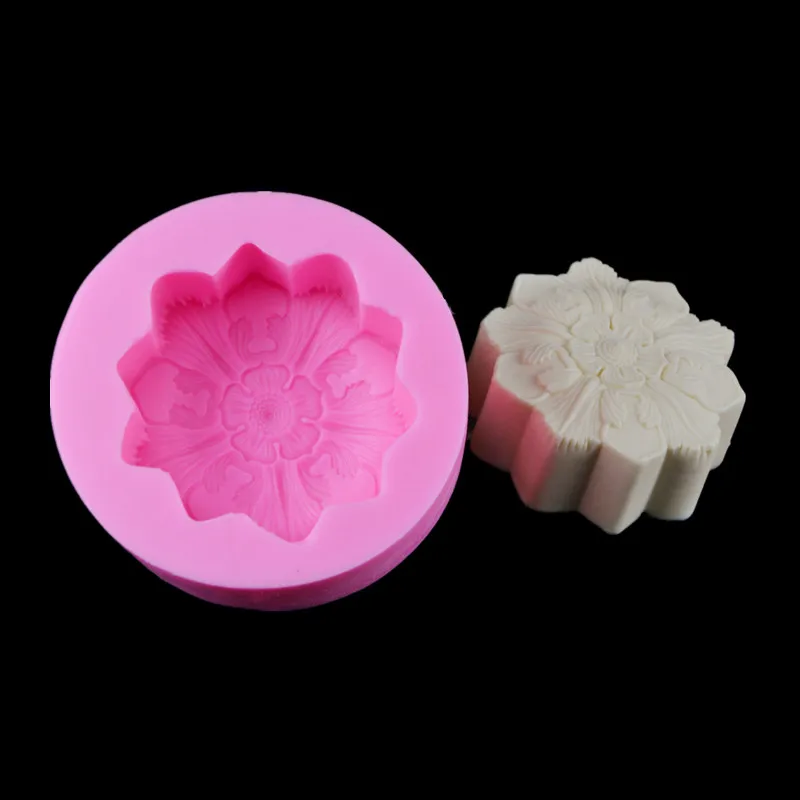 Aouke 3D цветок силиконовые формы DIY помадка торт форма шоколада форма для помадки Мыло Плесень