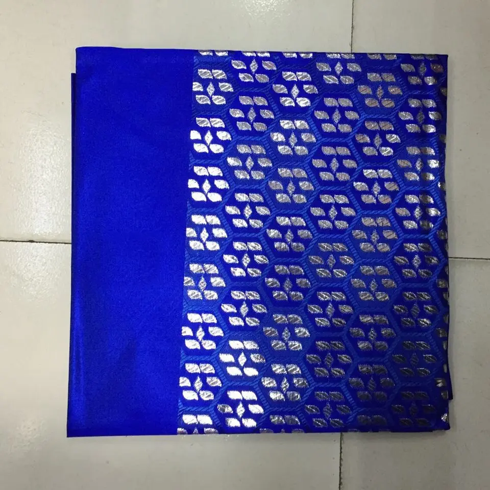 

LXLX-14-1 Latest nigerian head ties gele sego,Blue african wrapper wedding gele fabric for head wrapping