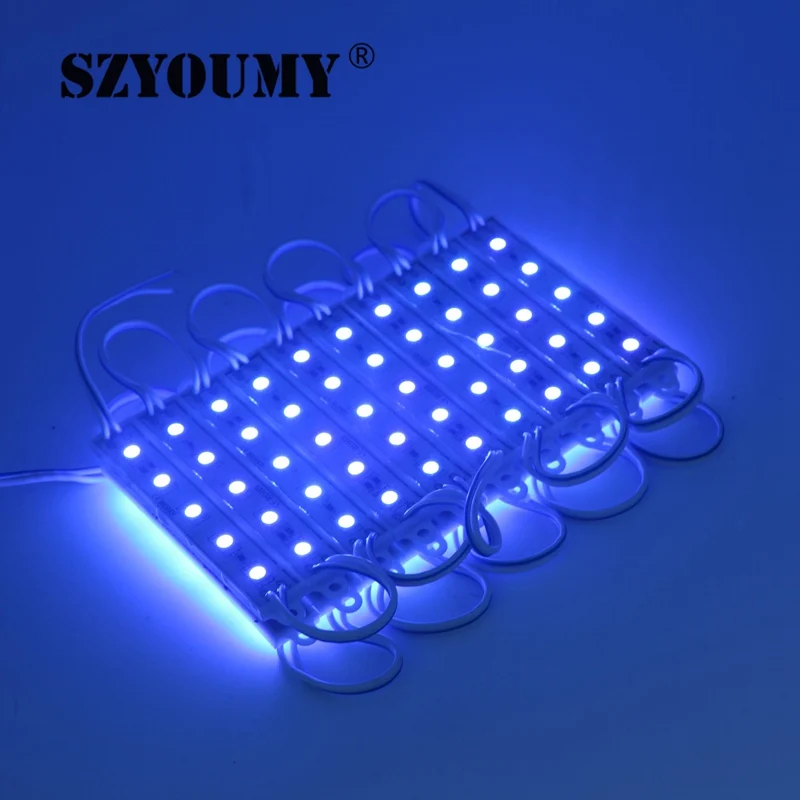 SZYOUMY 1000 шт 5 светодиодный модуль 5050 SMD синий/зеленый/красный/белый/wartm белый водонепроницаемый 5 светодиодный s свет лампы 24 часа время