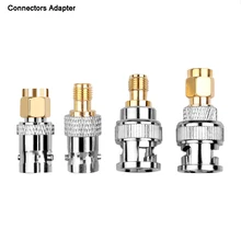 4 шт. SMA штекер для BNC мама M/F радио переходник для антенного соединителя RF коаксиальный конвертер M/F радио антенные адаптеры Комплект коаксиальный