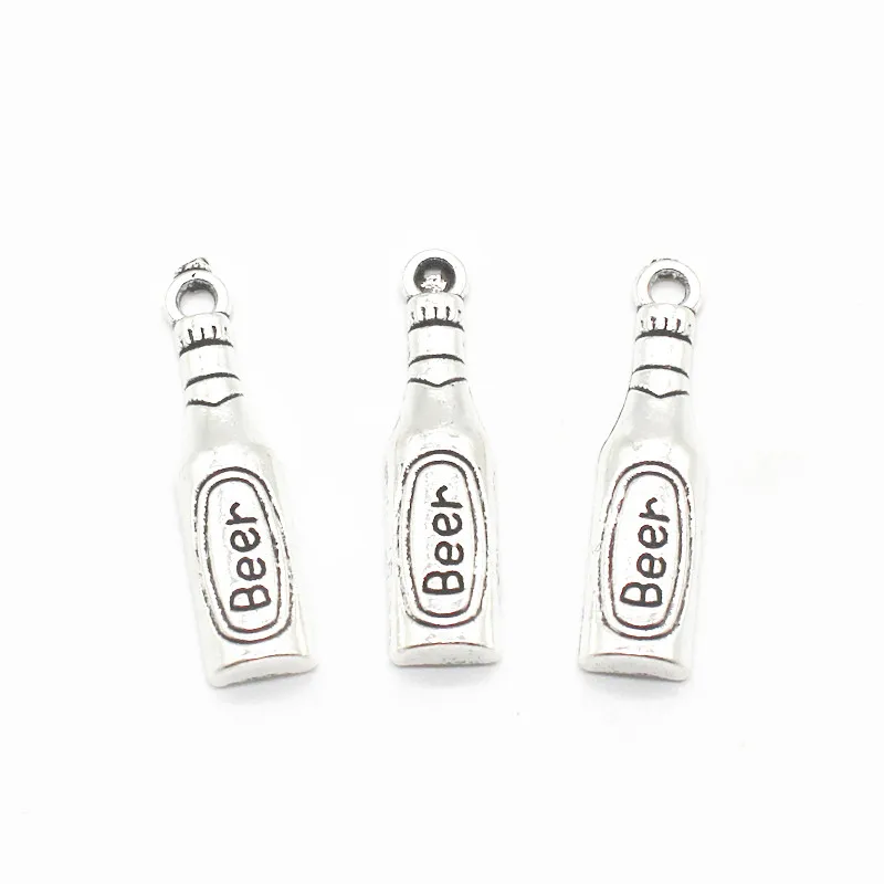

Newest 12pcs/lot Beer Alloy Dangle Charms Pendant Lobster Clasp Hanging Charm For Necklace Bangle Jewelry