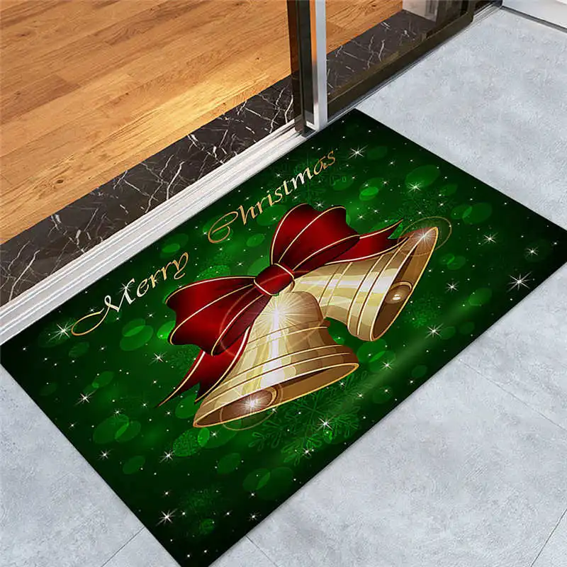 Merry Christmas Welcome Doormats Indoor Home Carpets Decor 40x60CM removable decor solution good slip resistance #2n21 (4)