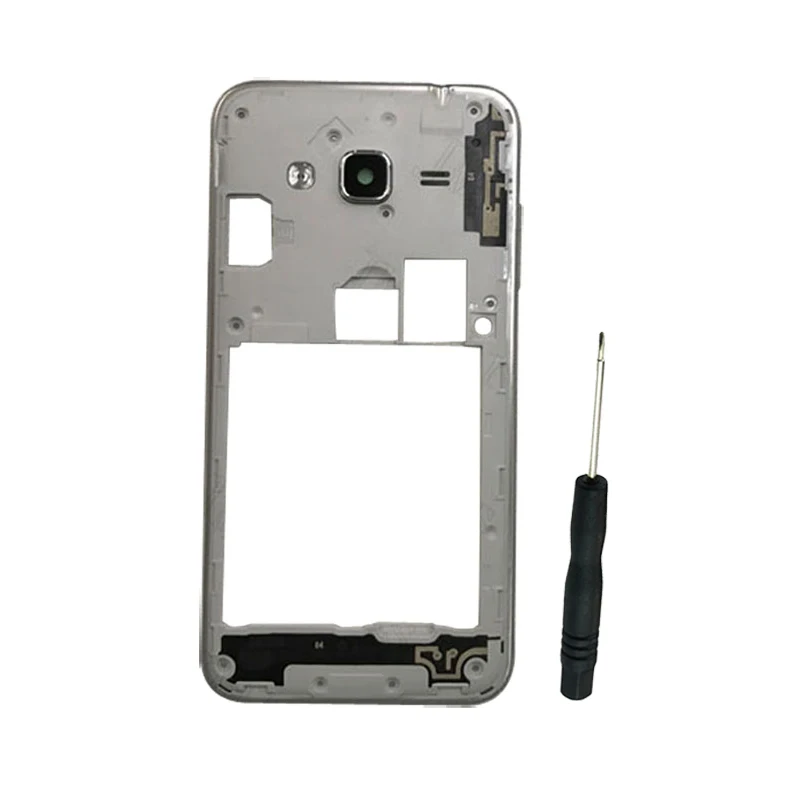 

Middle Bezel Frame Housing Chassis Cover For Samsung Galaxy J3 2016 J320 J320F J320H Case With Camera Lens Power Volume Button
