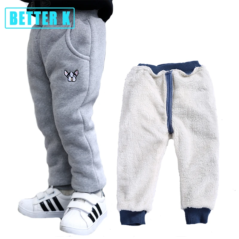 Baratos Pantalones para bebés, pantalones de algodón de moda de invierno, para recién nacido, más ropa de terciopelo para niñas, 12 M 4 T, pantalones de algodón abrigados para niños