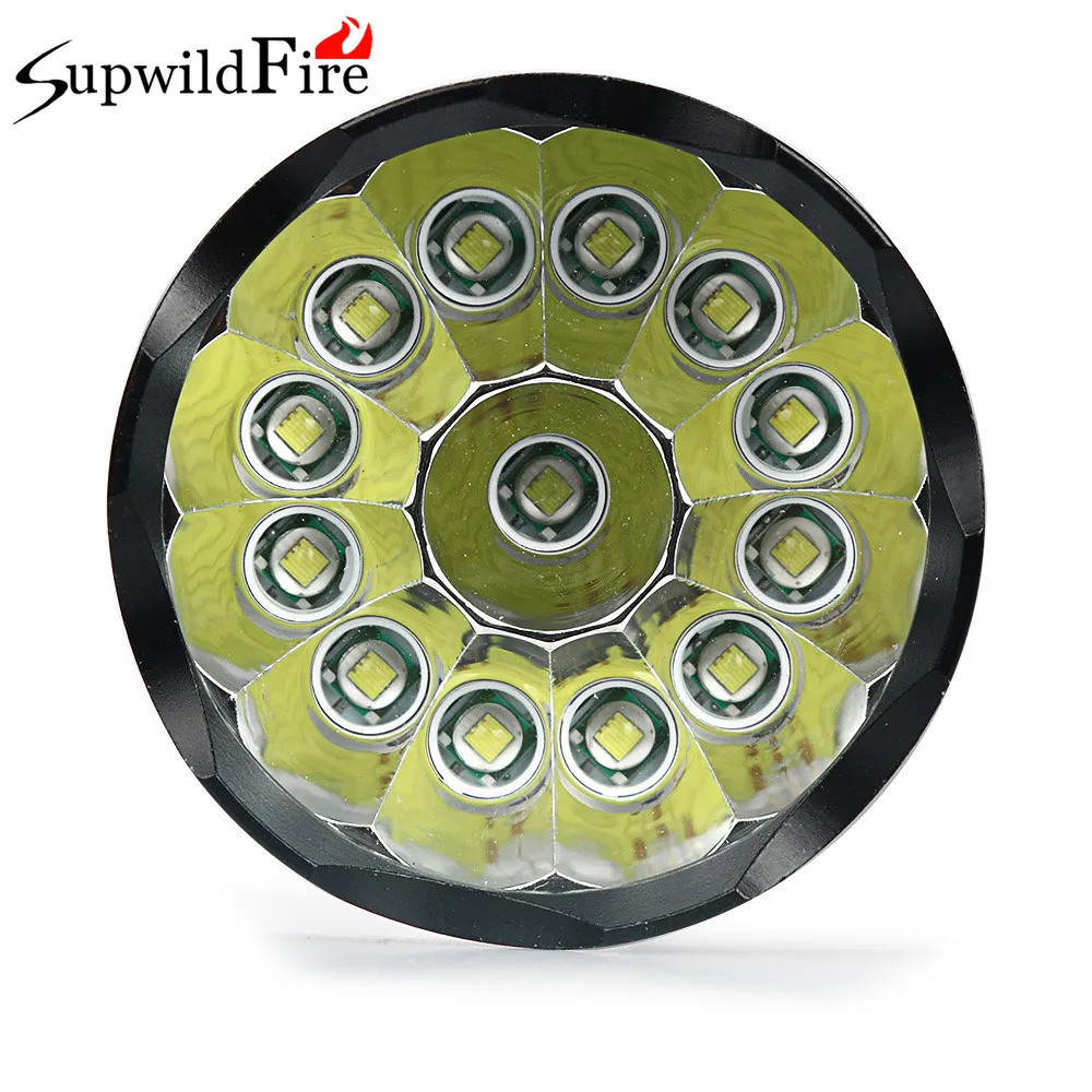 

Super Bright 32000Lm 13x XM-L T6 LED 5-Mode 18650 Flashlight Torch Light Lamp LED Bulbs Rechargeable Self Defense #5J28