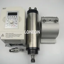 Комплект ЧПУ шпинделя ER11 800 Вт Водяное охлаждение шпинделя МОТОР+ 1.5KW Инвертор+ Опора шпинделя