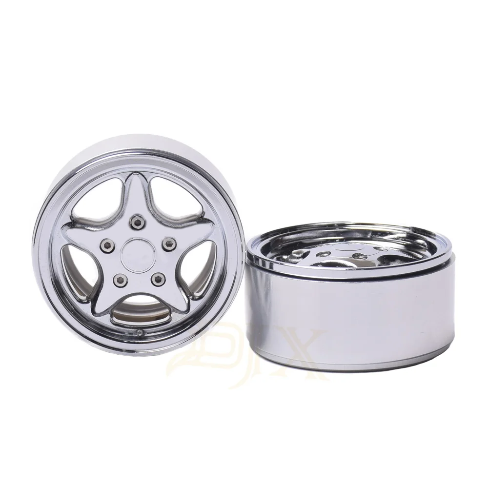 4 шт матовые серебряные 1 9 Beadlock колеса диски для 1/10 RC Гусеничный осевой SCX10 II 90046