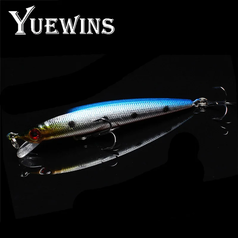 Yuewins блесна для рыбалки (9 см) 6 1 г поддельная приманка рыбы твердая 3D глаза