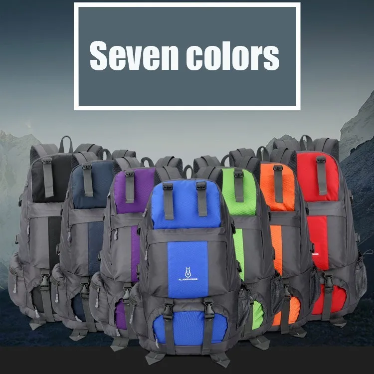 50л вместительный походный рюкзак для путешествий для мужчин и женщин, спортивные рюкзаки для отдыха на природе, прочные непромокаемые сумки для походов, 8 цветов