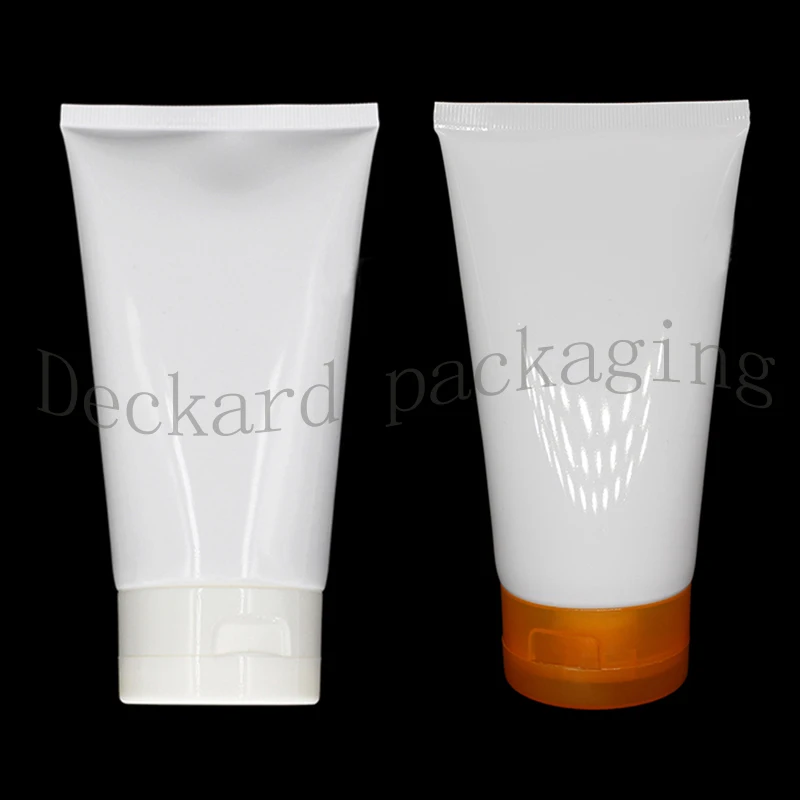 wholesale and retail 150g 150ml white soft tube 50pcs/lot DIY plastic