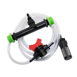 Venturi Fertilizer Injector Kit for Greenhouse Irrigation Systems (Black)