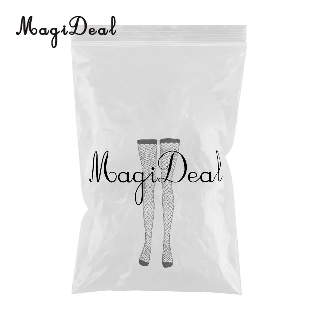 MagiDeal Long Tight Over Knee Fishnet Socks Pantyhose Mesh Stocking Langerie Woman Ladies Outfit Halloween Fancy Dress