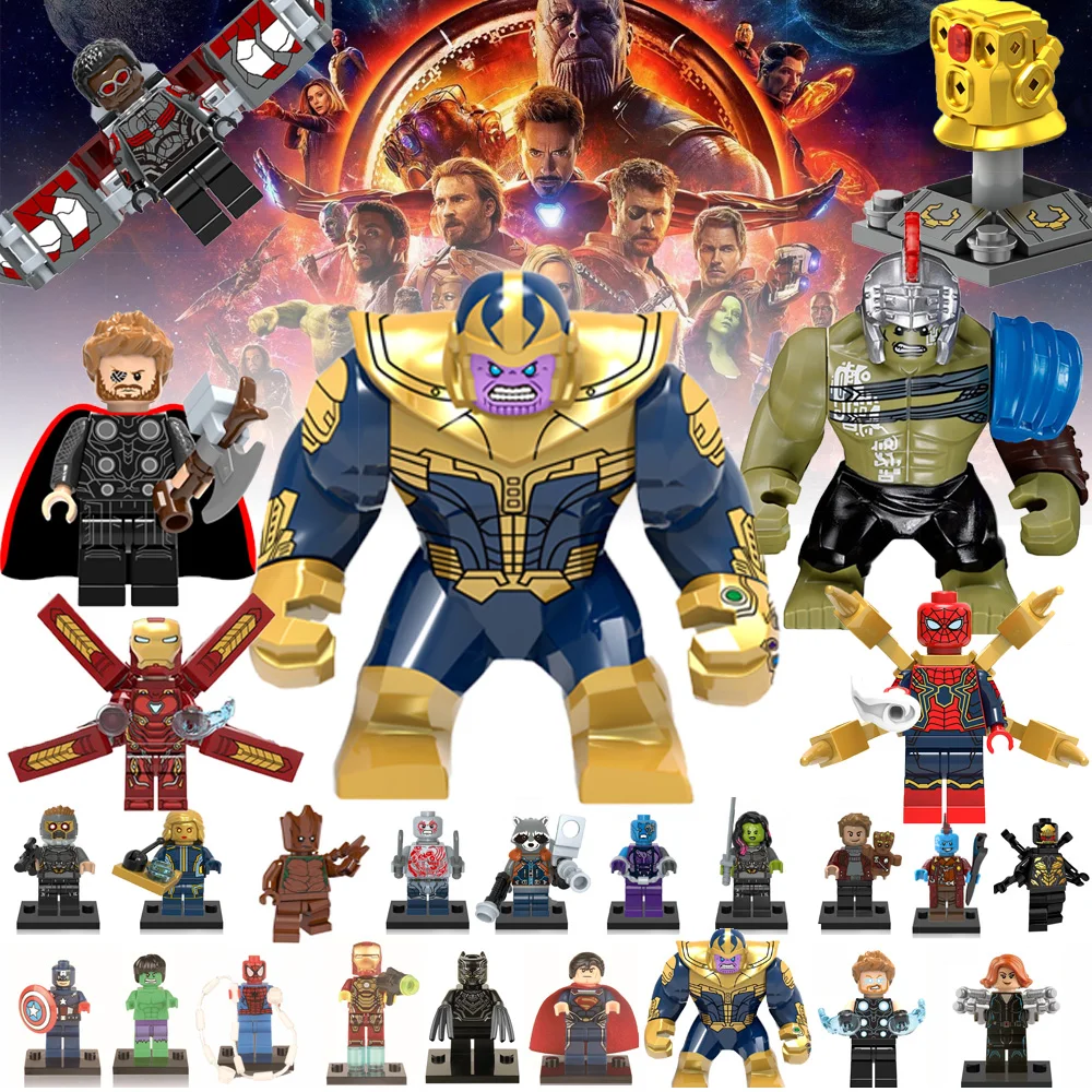 

Marvel super heros Avengers 3 Infinity War Loki Iron Man Building Blocks Compatible with Legoing little person Toy for Children