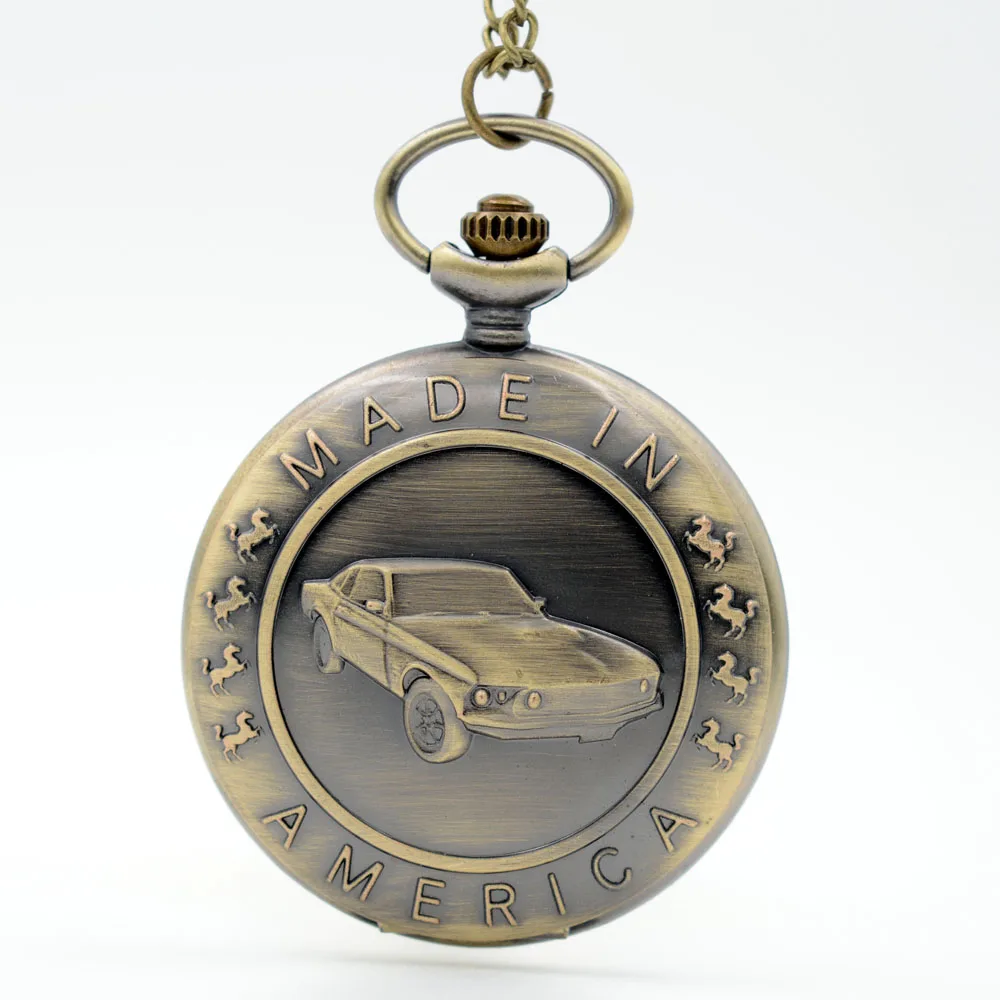 Новая мода Mercedes Coupe Автомобильные кварцевые карманные часы дизайнерские часы мужские часы женские аналоговые в виде кулона ожерелье мужские женские часы подарок - Цвет: 7