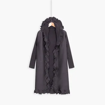 

Ethnic Style Spring New Foreign Style French Retro Slender and High-end Temperament trench miyake pleated trench free ship