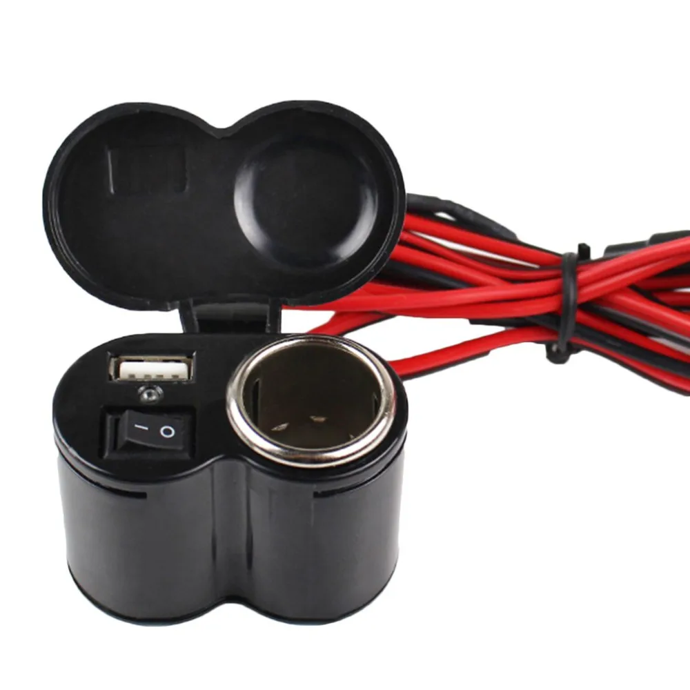 Professional USB Wired Wateroroof Motorcycle Motorbike Car Scooter