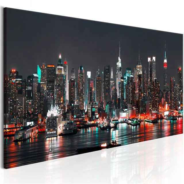 NEW-YORK-Night-Scene-Posters-Prints-High-Rise-Buildings-Wall-Art-City-Night-View-Canvas-Painting.jpg_640x640 (3)
