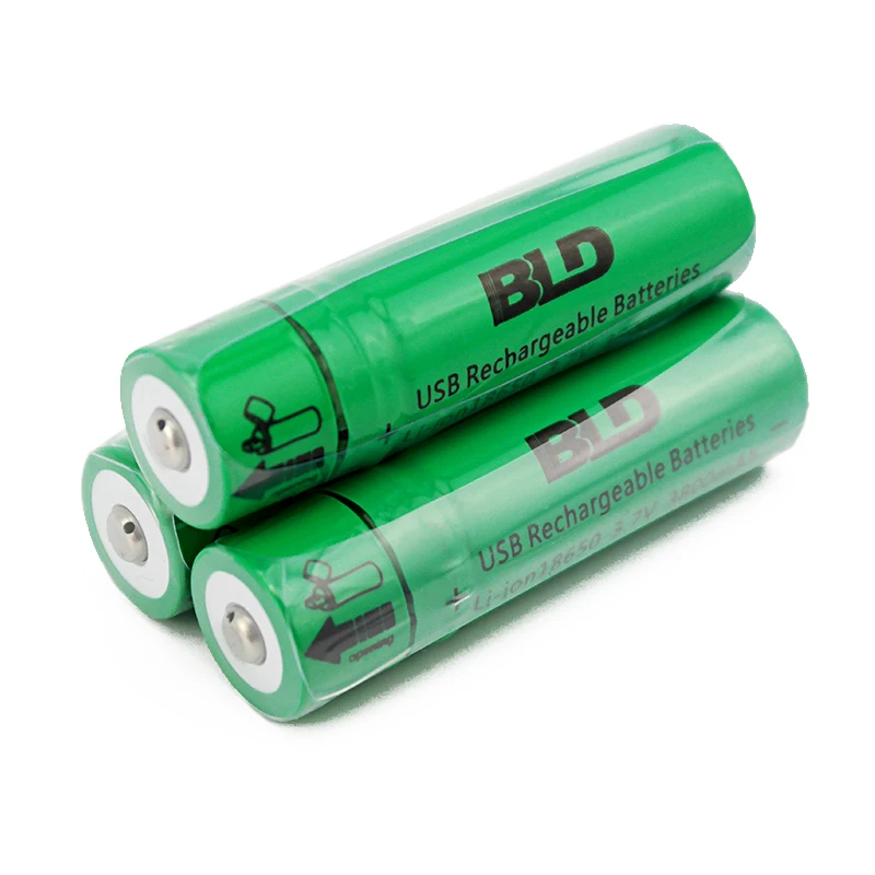Низкая цена 3,7 V 18650 3800mAh литий-ионная USB аккумуляторная батарея USB интеллектуальная ячейка DC-Charging(1 шт