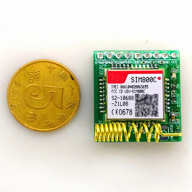Самая маленькая SIM800C GPRS GSM карта модуля MicroSIM Core плата четырехдиапазонный TTL