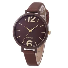 2017 Women’s Watch Relogio Feminino Clock Fashion Ladies Faux Leather Analog Quartz WristWatch Bussiness Reloj Mujer New P*21
