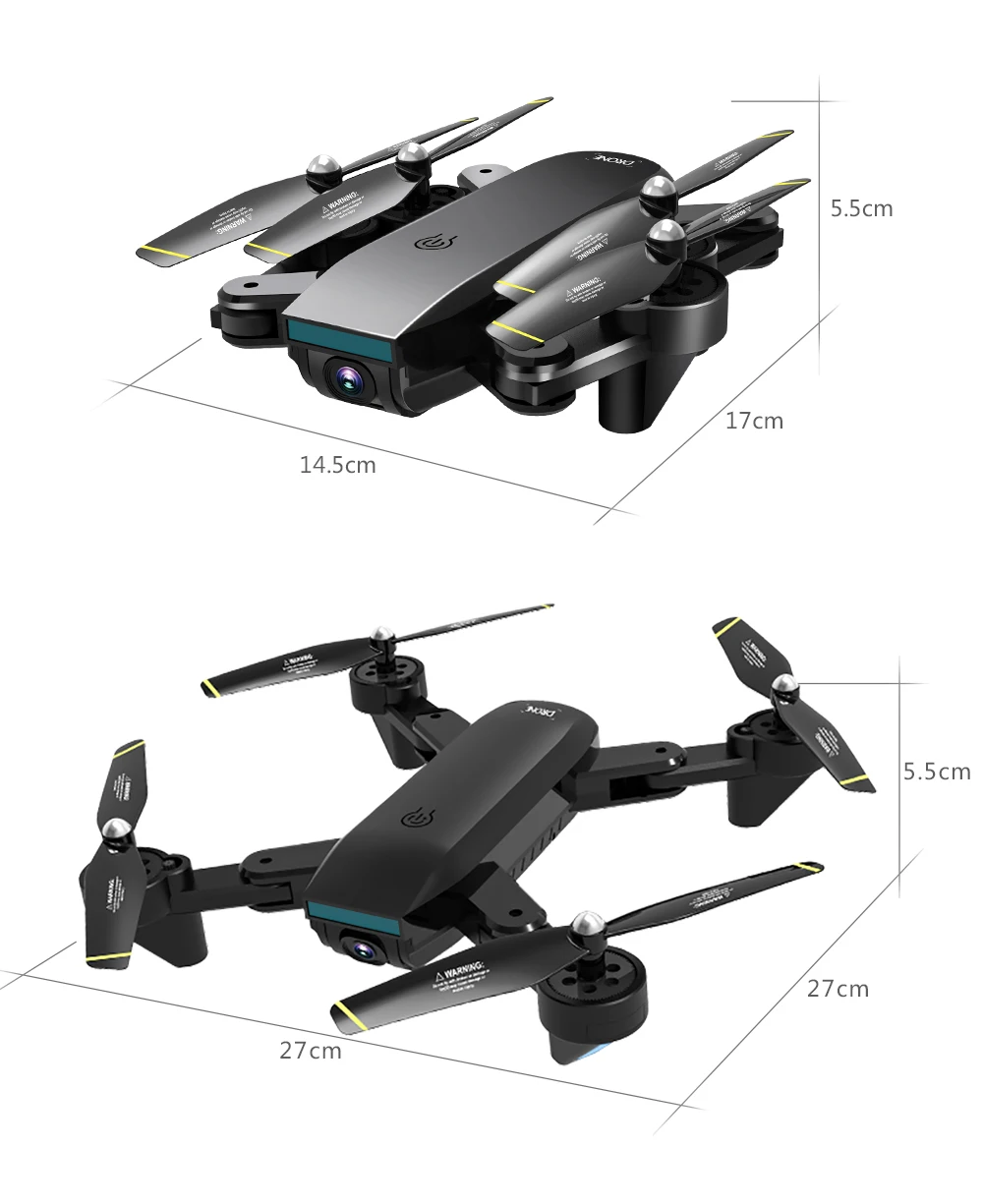 Профессиональный 4K HD складной Дрон с двойной камерой WiFi FPV широкоугольный оптический поток RC Квадрокоптер вертолет