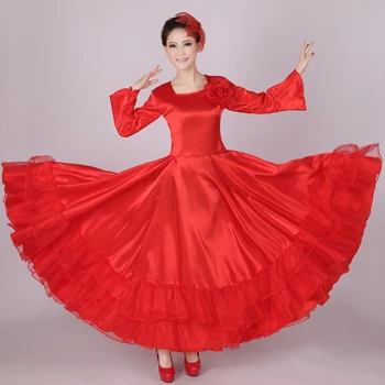 

Flamenco Dress Costume Ballroom Dress Women Chorus Dress Spanish Dance Costume Dropshipping